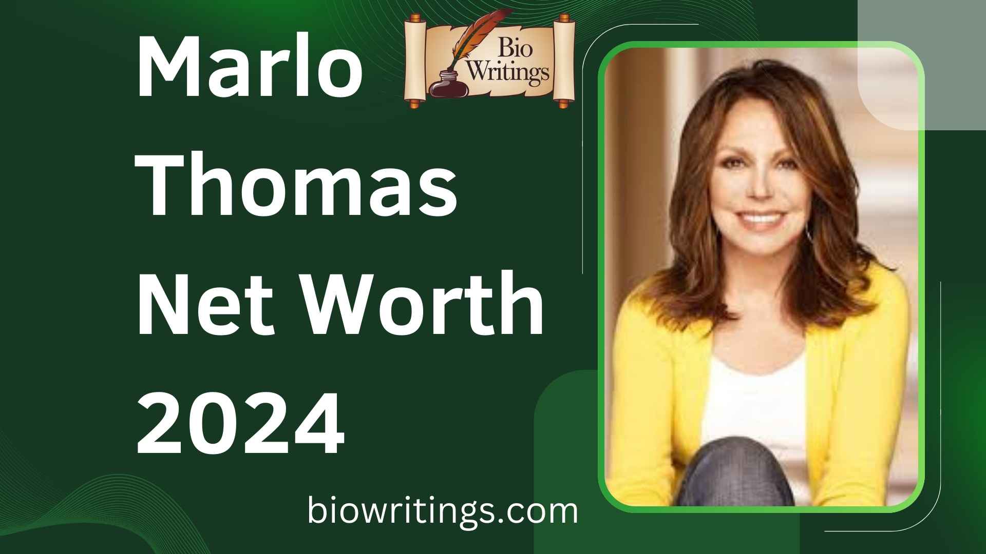 Marlo Thomas Net Worth 2024